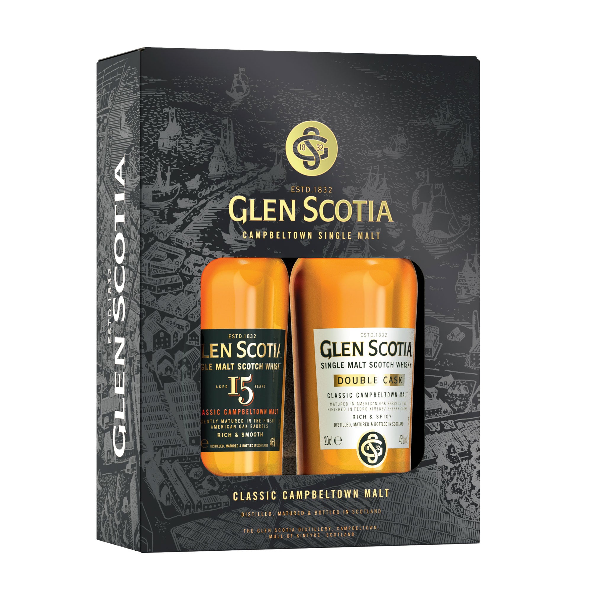 Glen Scotia Double Cask & The Chita セット Double Cask | Whisky Gift Set | Glen Scotia Whisky