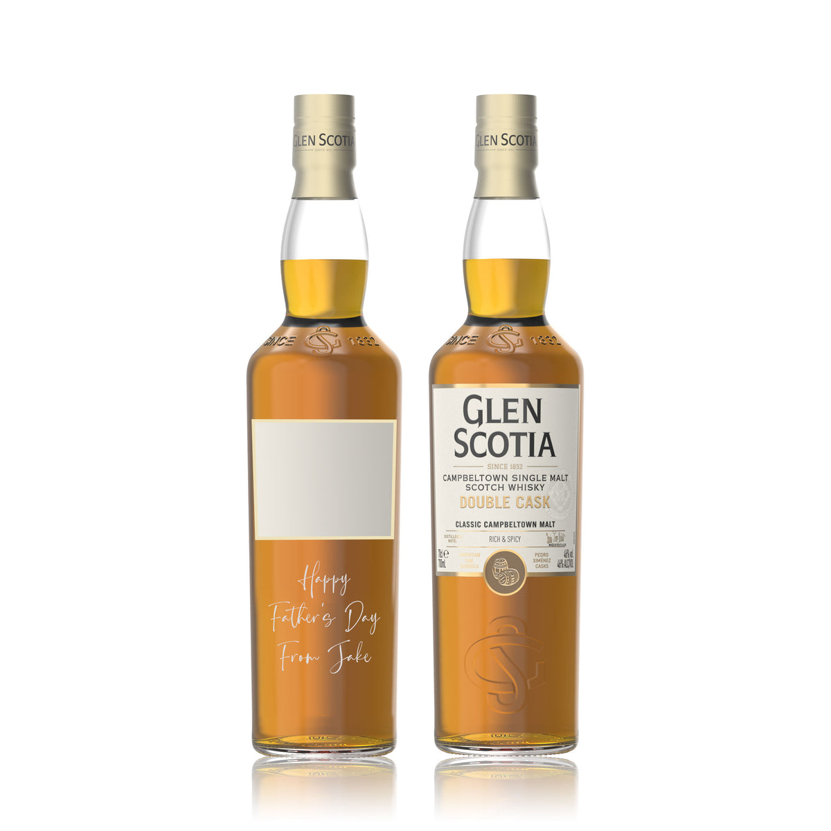 Double Cask Single Malt with Personalised Whisky Bottle