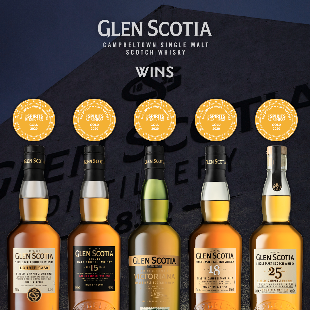 Gold's all round for Glen Scotia! Scotch Whisky Masters
