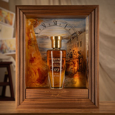 49 Year Old bottling featuring artwork from its artist-in-residence for Distillers One of One auction