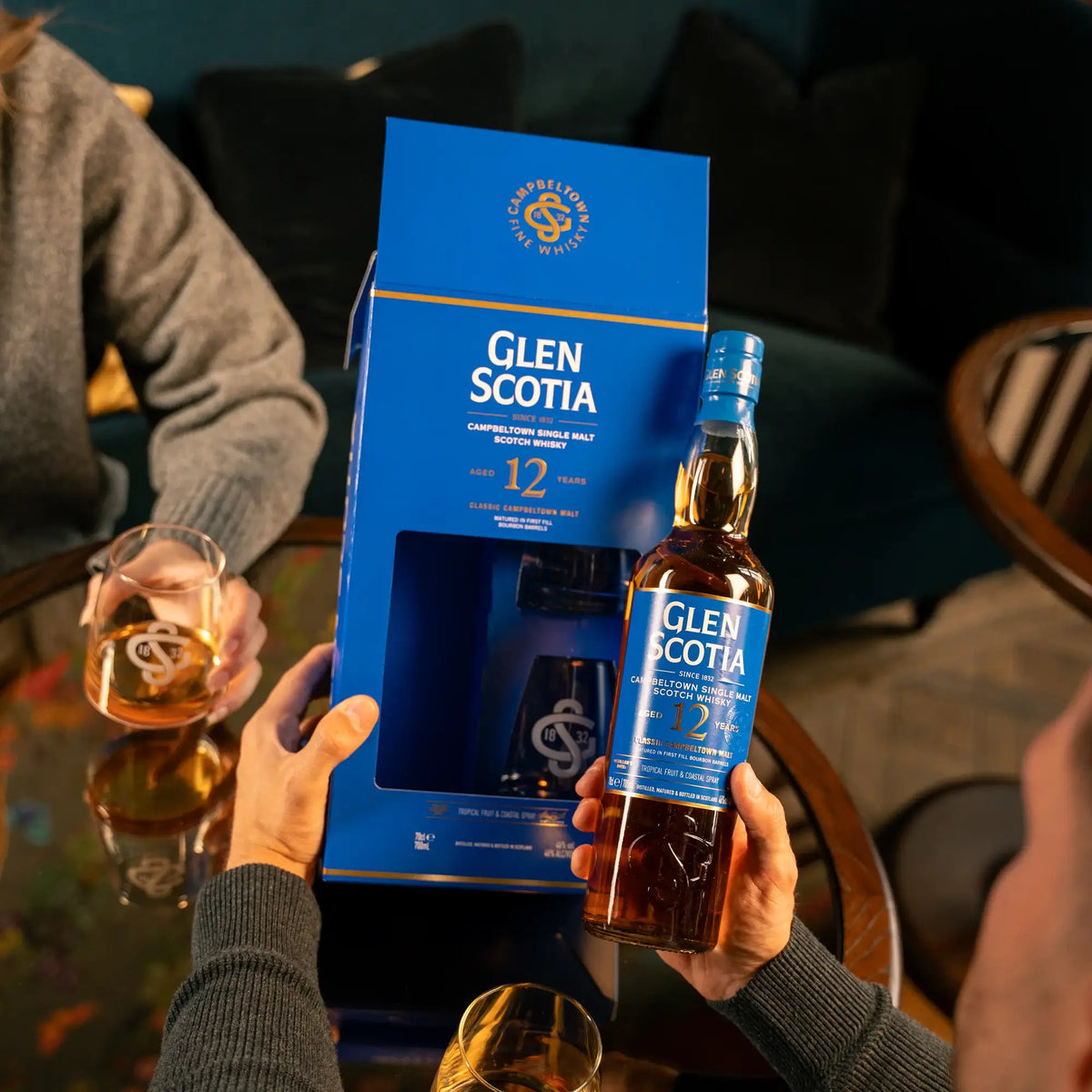 Glen Scotia 12 Year Old Single Malt Scotch Whisky - Gift Pack