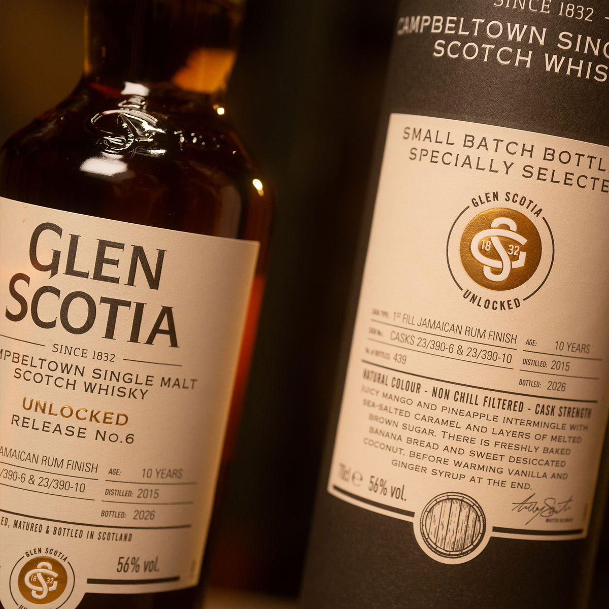 Unlocked No.6 <br>10 Year Old First Fill Jamaican Rum Finish Single Malt